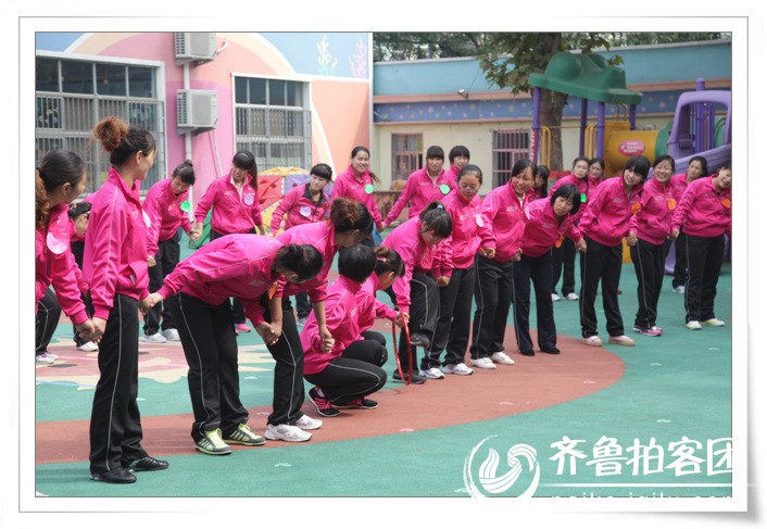 诸城市纺织幼儿园举办教师趣味运动会 - 潍坊拍