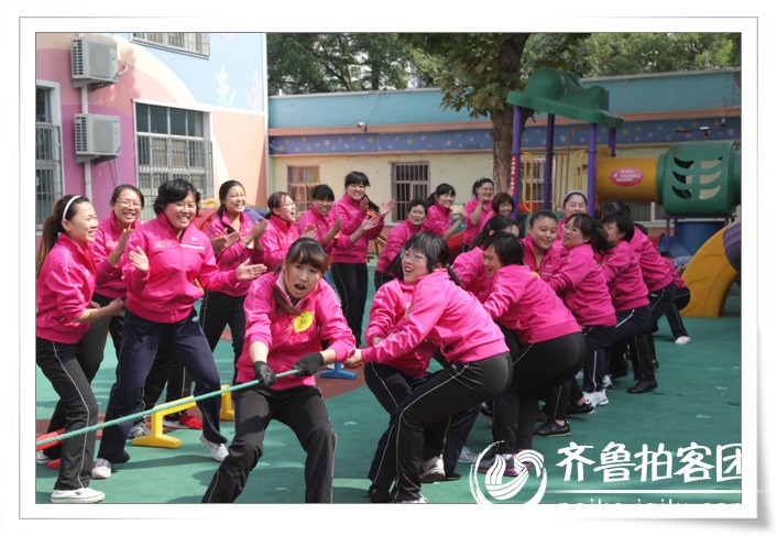 诸城市纺织幼儿园举办教师趣味运动会 - 潍坊拍