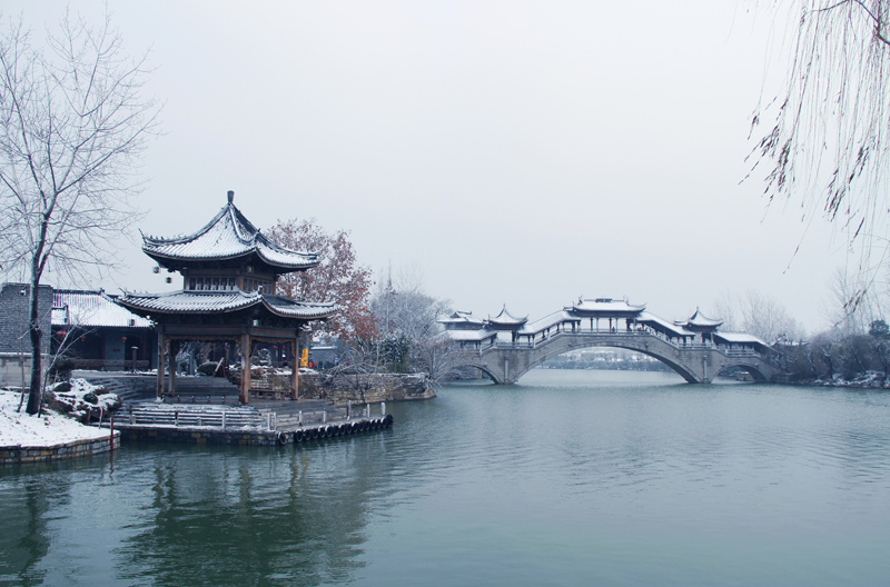 古城雪景