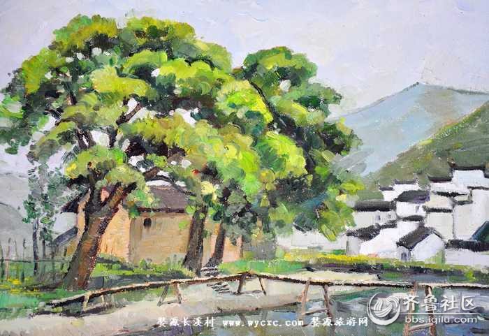 婺源色彩风景写生_公园风景色彩写生_青岛风景写生 ...