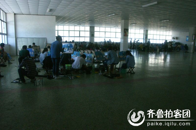 单县一中2013年美术新生招生考场剪影 - 菏泽