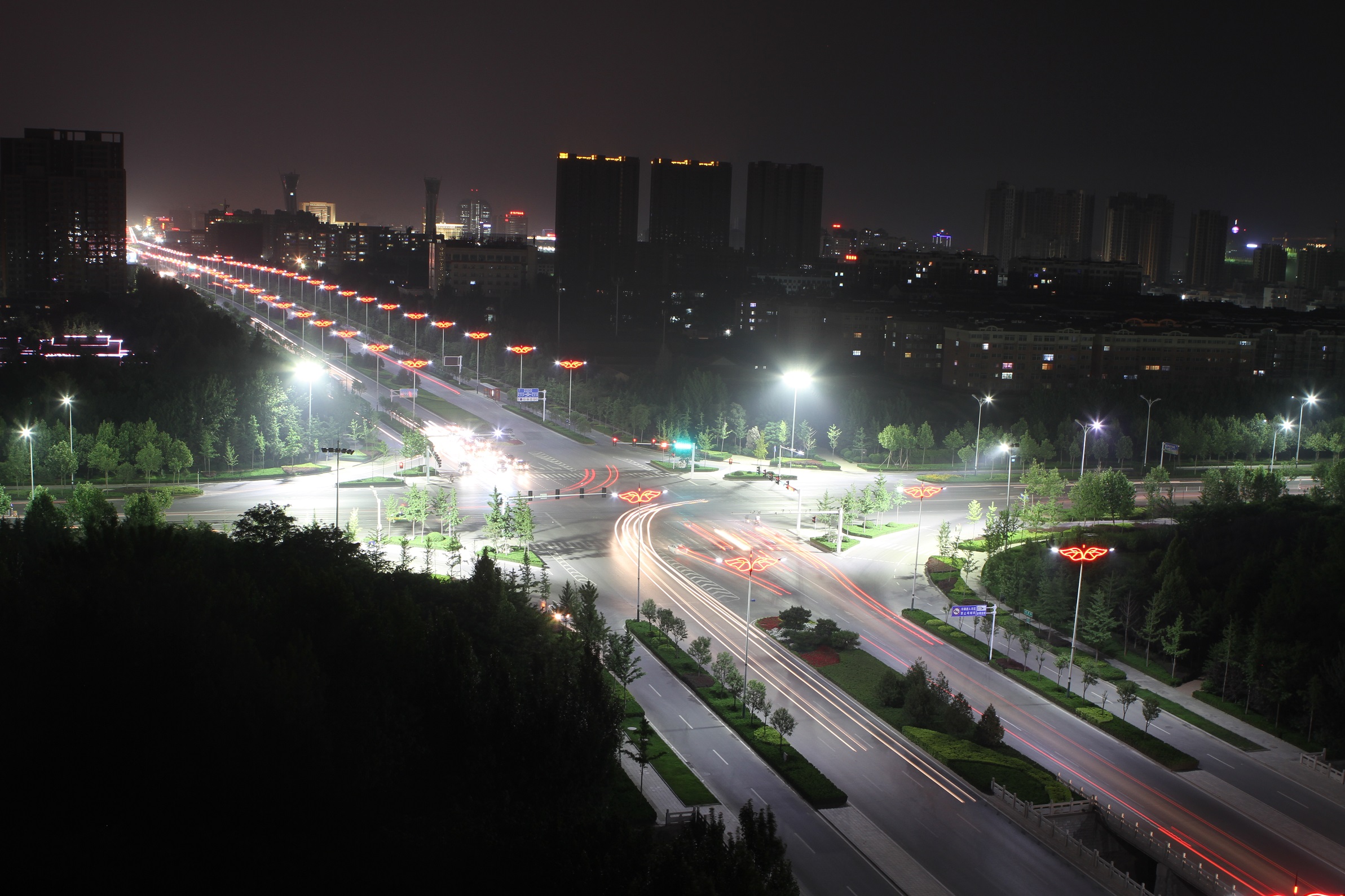 宜居潍坊---北海路夜景