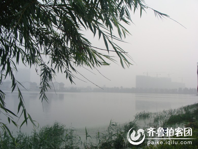 嘉祥县人工湖晨景