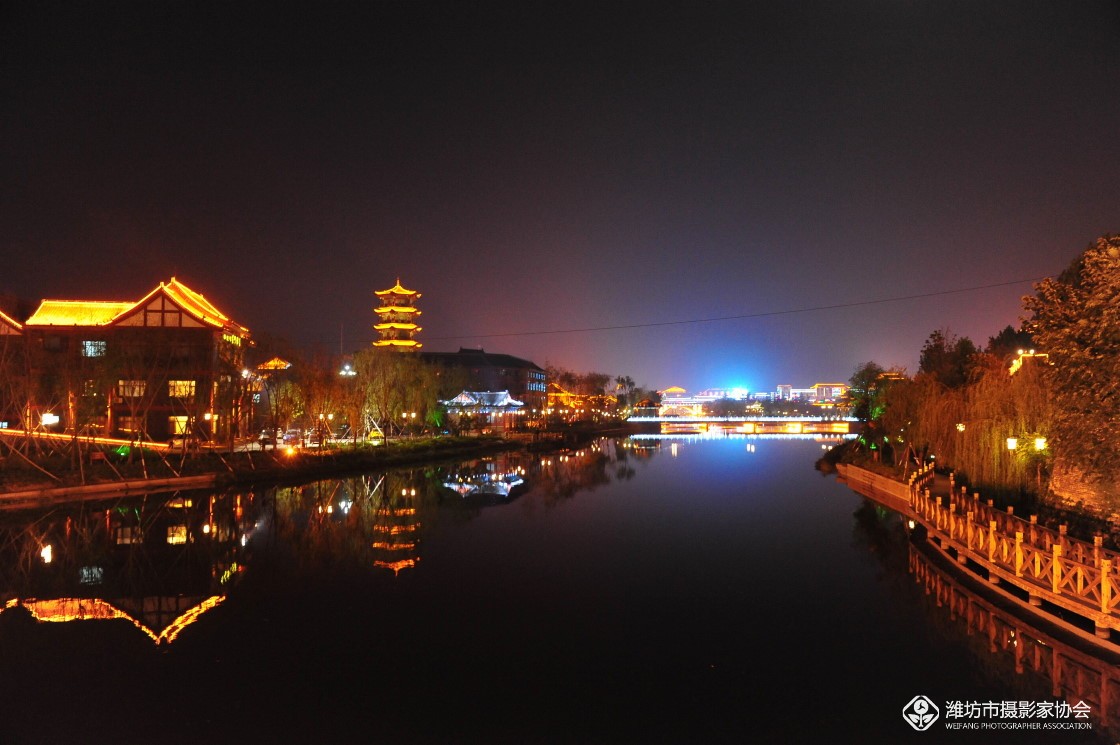 青州南阳河夜景 - 自然风光 - 齐鲁社区 齐鲁社区