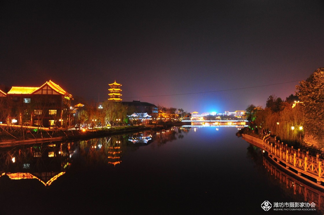 青州南阳河夜景 - 自然风光 - 齐鲁社区 齐鲁社区