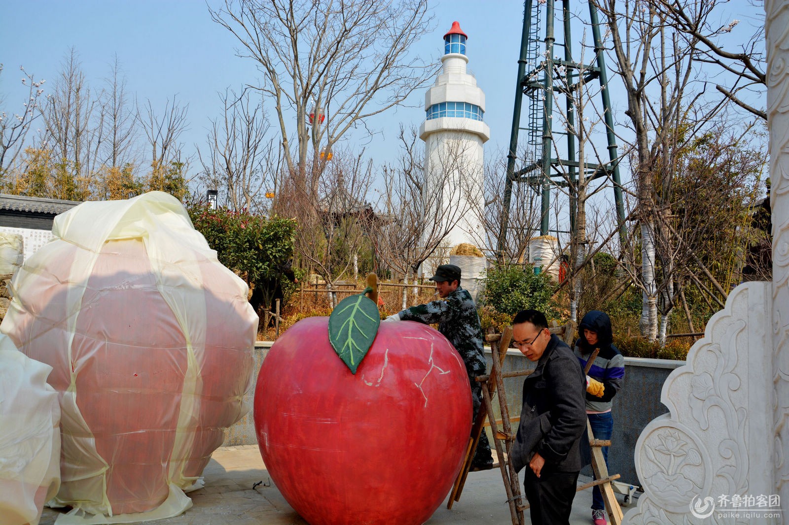 【青岛世园会】烟台园的灯塔、牌坊好V5 - 烟