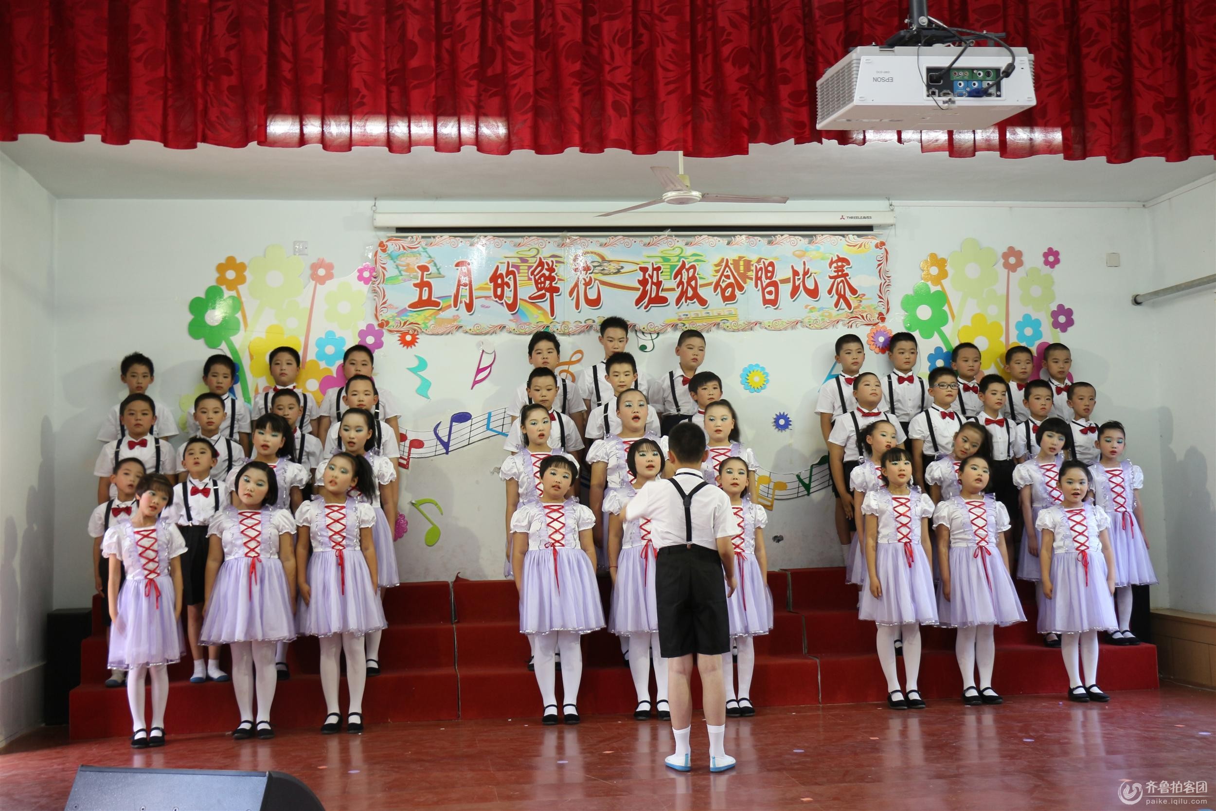 五月的鲜花,班级合唱比赛------河口一小学