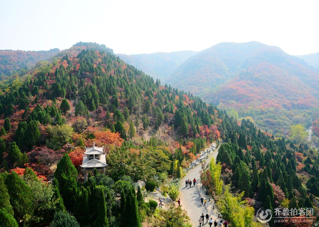 去济南南部山区红叶谷拍风景17