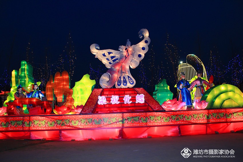峡山首届迎春灯会试拍体验—梁祝化蝶