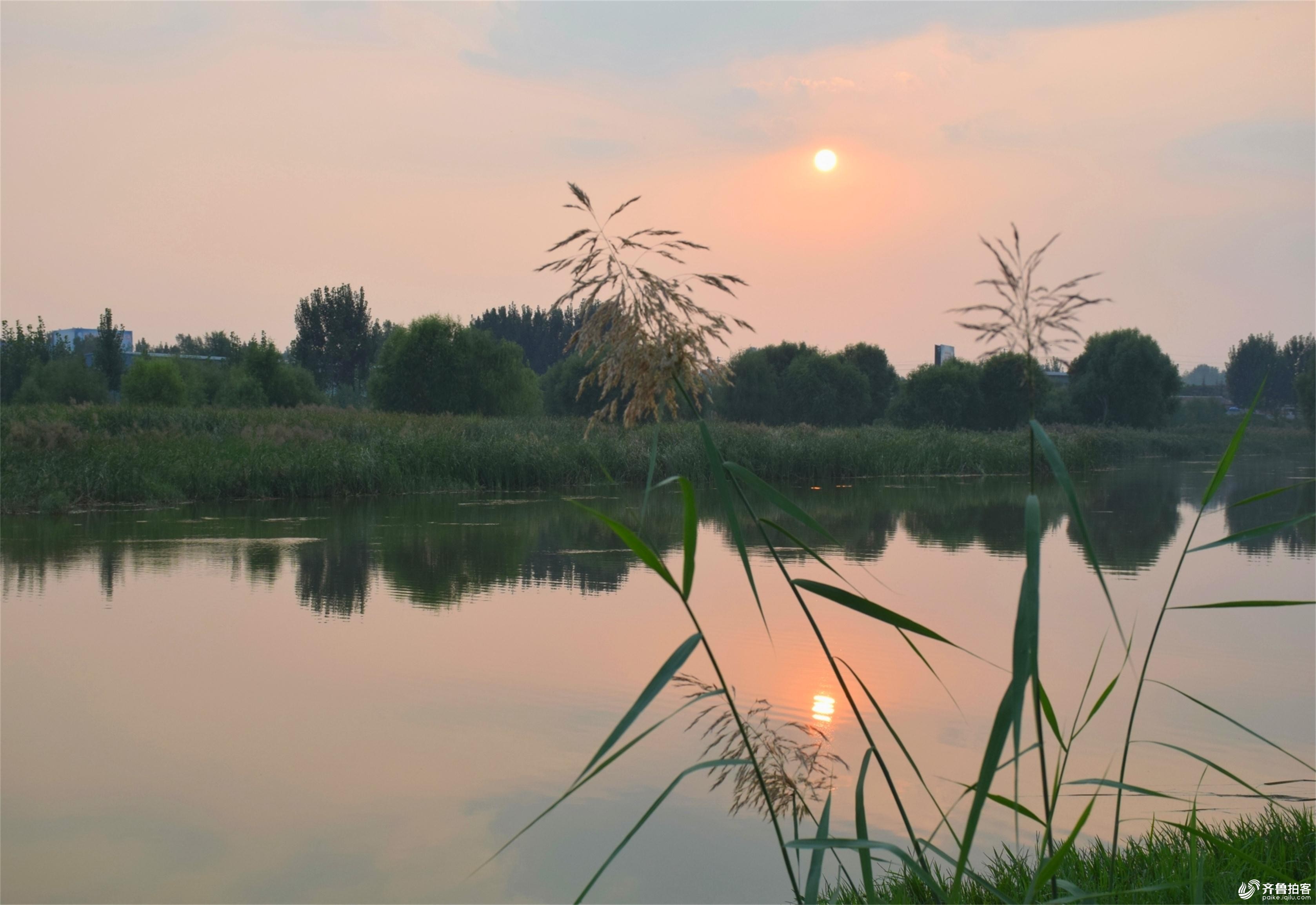 汶水夕照 泰安拍客 齐鲁社区 山东最大的城市生活社区,山东广播