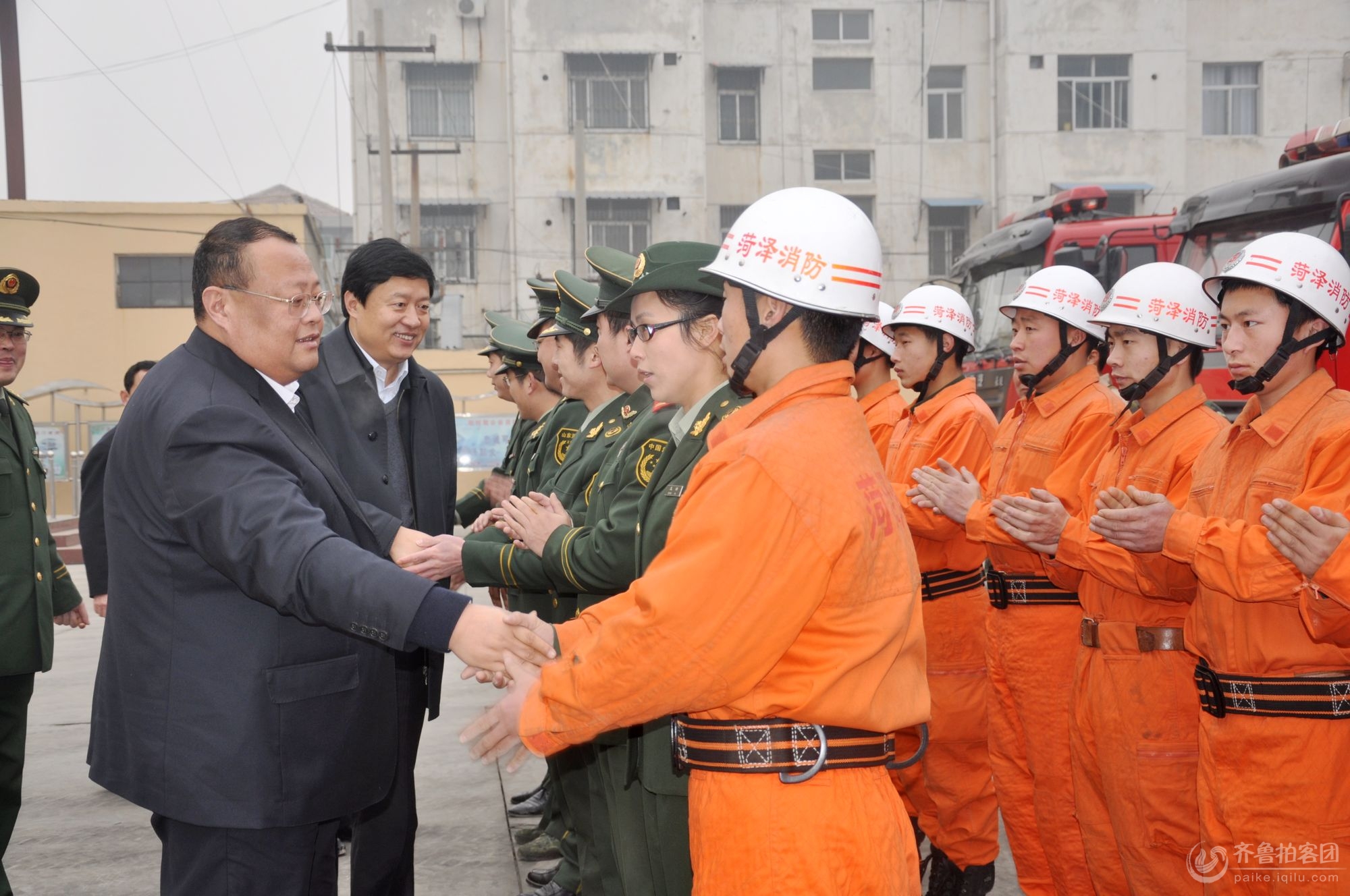 春节慰问--县委书记王忠想率四大班子主要领导