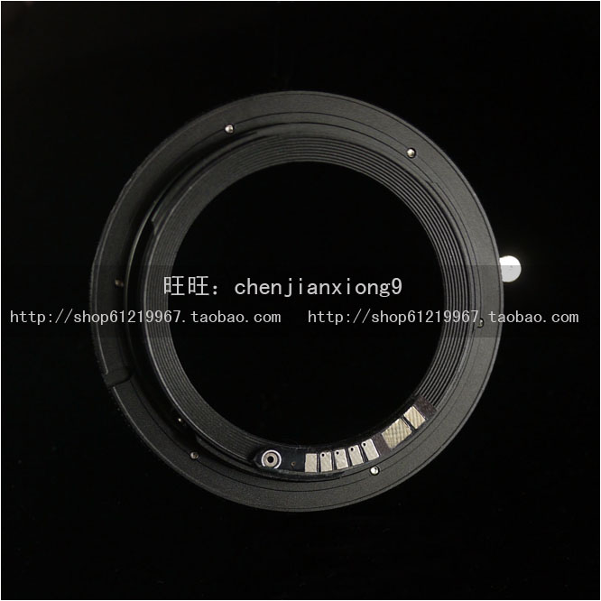 徕卡头转佳能EF R L- EOS黑色电子转接环.jpg